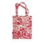 Red pattern, tote bag
