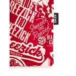 Red pattern, tote bag