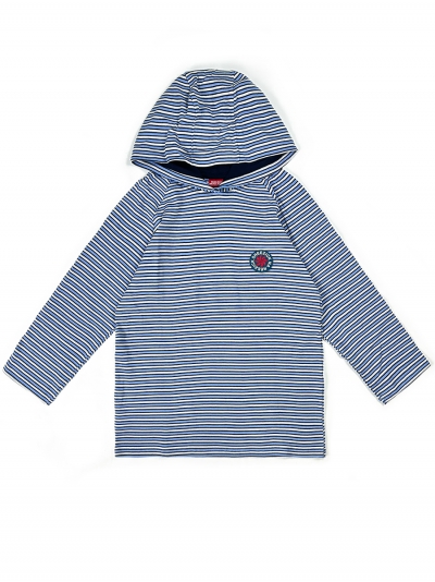 Pepper Sun Stripes, light-weight hoodie /blue/black/