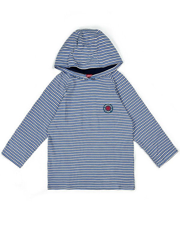 Pepper Sun Stripes, light-weight hoodie /blue/black/