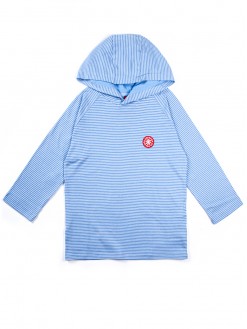 Pepper Sun Stripes, light-weight hoodie /light blue/