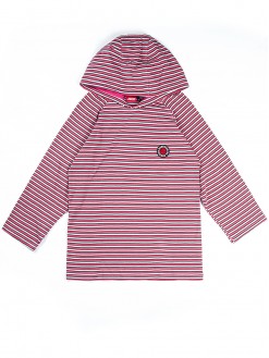 Pepper Sun Stripes, light-weight hoodie /pink/black/