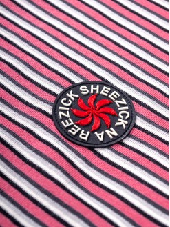 Pepper Sun Stripes, light-weight hoodie /pink/black/