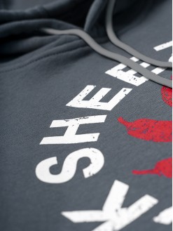 Pepper Sun, grey hoodie