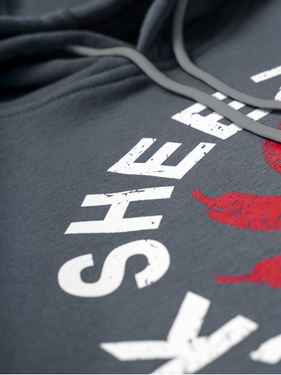 Pepper Sun, grey hoodie