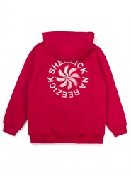 Pepper Sun, red zip hoodie