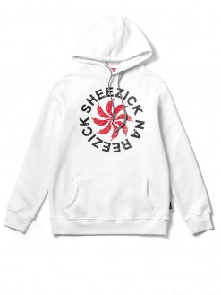 Pepper Sun, white hoodie