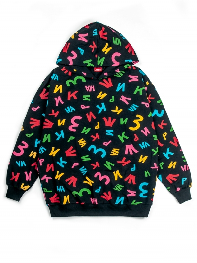 Shaggy Sheezick Pattern, mid-weight hoodie