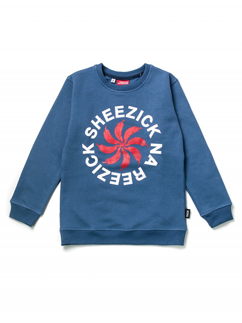 Pepper Sun, blue kids sweatshirt