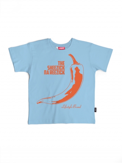 Pepper, kids t-shirt / light blue