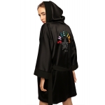 Sheezika, women's satin hooded robe