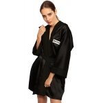 Sheezika, women's satin hooded robe