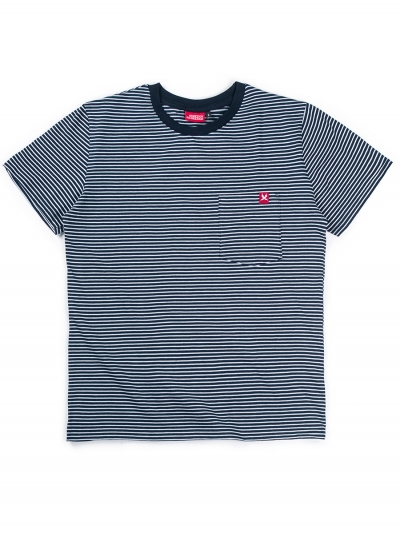 Navy Stripes, men's pocket t-shirt