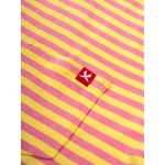 Yellow/Pink Stripes, pocket t-shirt