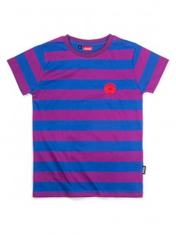 Magenta/Blue Stripes, women's t-shirt