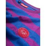 Magenta/Blue Stripes, women's t-shirt