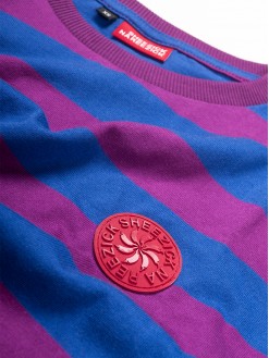 Magenta/Blue Stripes, women's t-shirt