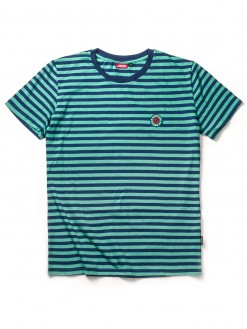 Mint/Blue Stripes, men's t-shirt