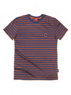 Orange/Blue Stripes, women's t-shirt