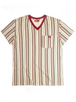 Vertical Stripes, women's pocket t-shirt