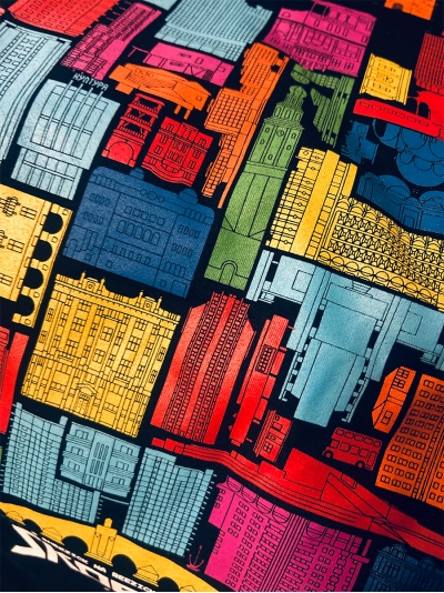 Skopje Tetris, men's t-shirt