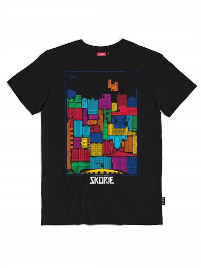 Skopje Tetris, men's t-shirt