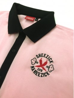 Pirate Pepper's Club, pink polo