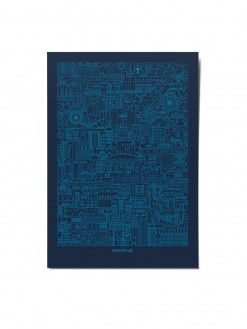 SKP Blueprint, postcard