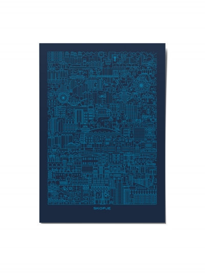 Skopje Blueprint, postcard