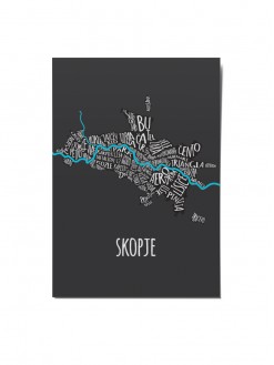 Skopje maalo, postcard