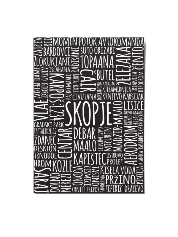 Skopje maalo, postcard