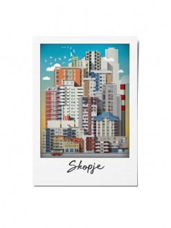 Skopje Polaroid, postcard