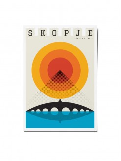 Skopje Summer, postcard