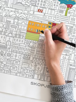 Coloring Skopje, poster