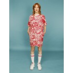 Red pattern, dress
