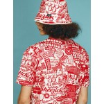 Red pattern, men's t-shirt