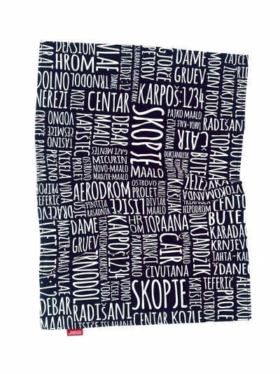 Skopje Maalo, tea towel