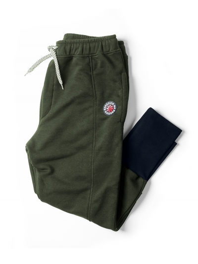 Komitska, olive green sweatpants
