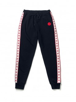 Pepper Sun, black track pants