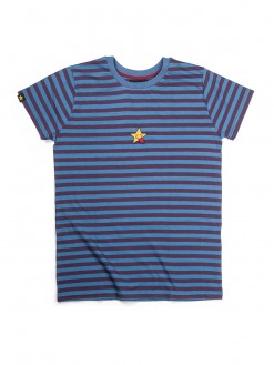 Little Miss Star, striped women's t-shirt