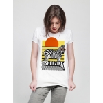 Zebra, women's t-shirt