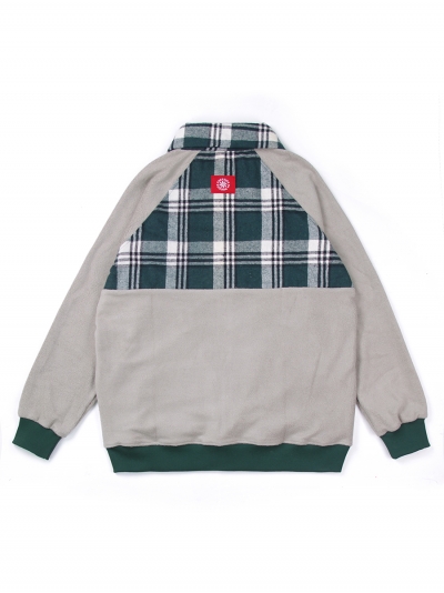 Pepper Sun Patchwork, men's mixed fabrics jacket / green