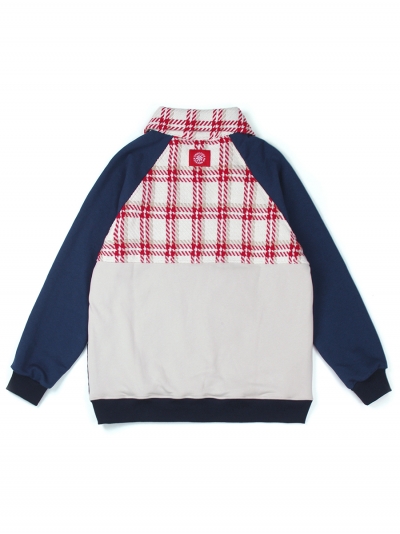 Pepper Sun Patchwork, men's mixed fabrics jacket / navy