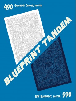 TANDEM Blueprint / Blueprint poster + Coloring Skopje Poster