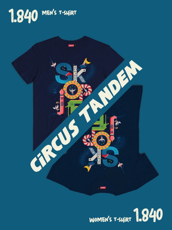 TANDEM Circus / men's + women's t-shirt
