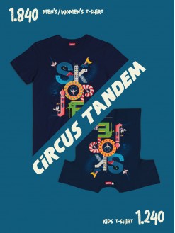 TANDEM Circus / men's/women's + kids t-shirt