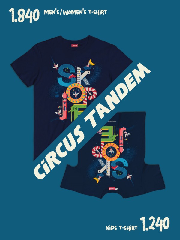 TANDEM Circus / men's/women's + kids t-shirt