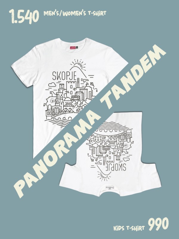 TANDEM Panorama / men's/women's + kids t-shirt