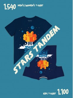 TANDEM Stars / men's/women's + kids t-shirt