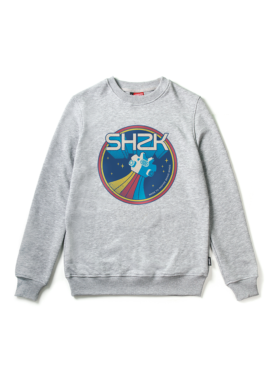 【GRAVER】25SS★ OF-STARCAT Sweatshirt WASHED EFFECT STUDDED STAR SWEATSHIRT - Mid-blue | ZARA